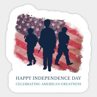 Happy Independence Day Sticker